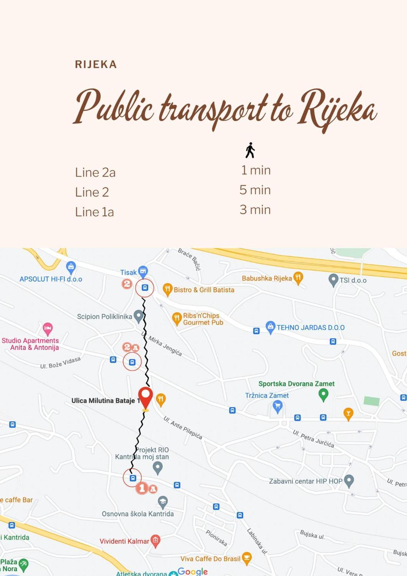 Cute Apartment In Rijeka Near Beach With Parking מראה חיצוני תמונה